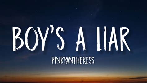 boys a liar lyrics